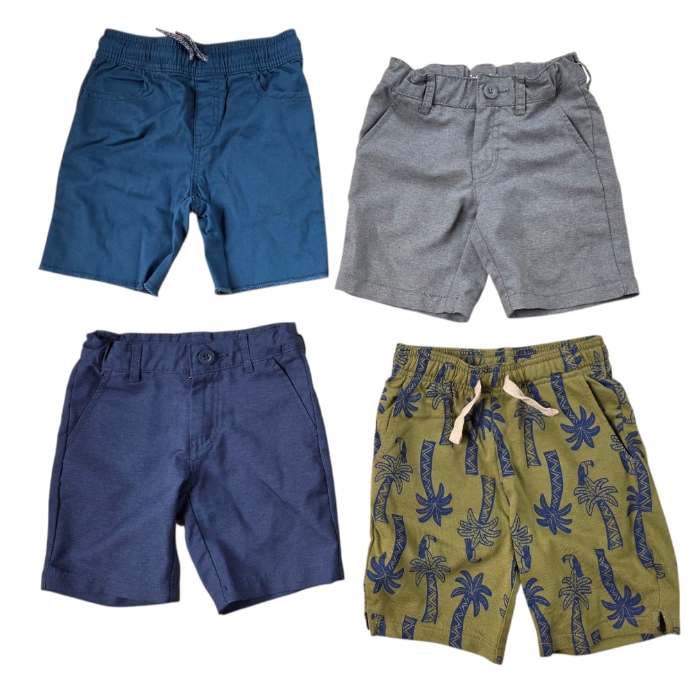 4 Pack Of Size 5T Shorts: Cat & Jack, Carters & Okie Dokie